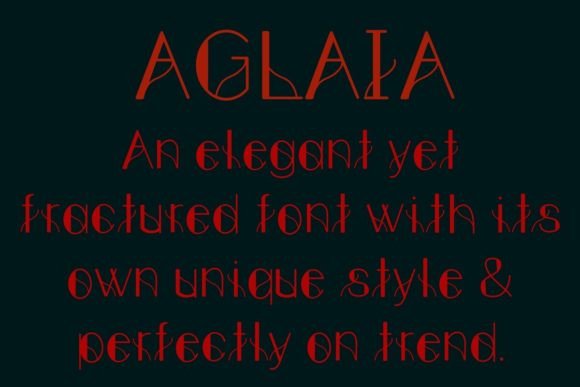 Aglaia: A Serif Font for Bold Branding