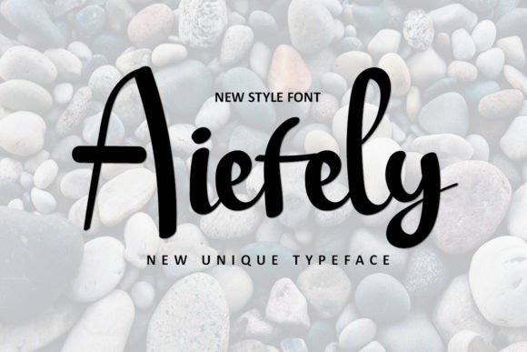 Aiefely Typeface: A Fresh Script Font for Modern Campaign Design