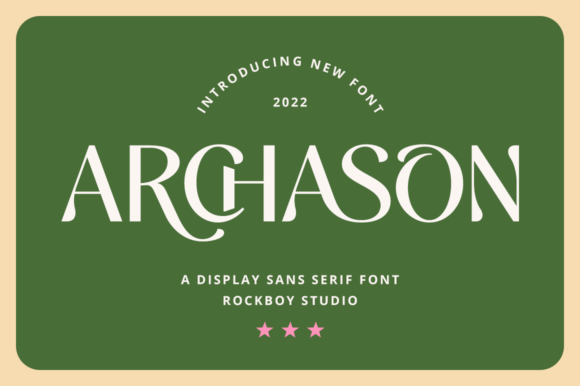 Archason: A Modern Sans Serif Font