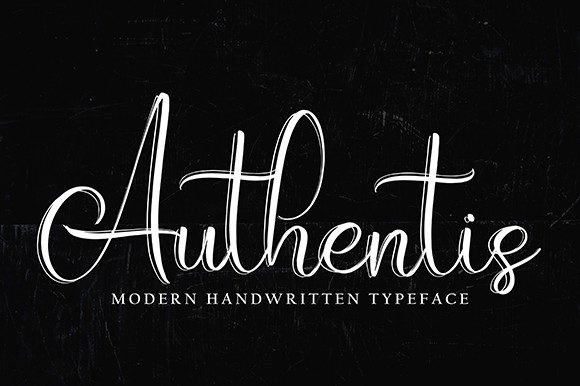 Authentis: A Flowing Handwritten Font for Creative Projects