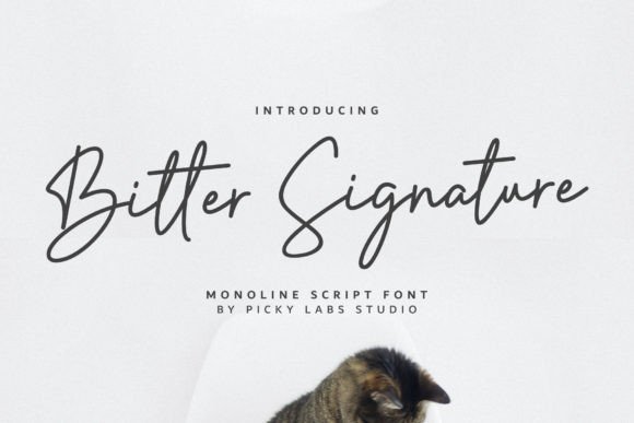 Bitter Signature Font: A Polished Touch for Your Brand