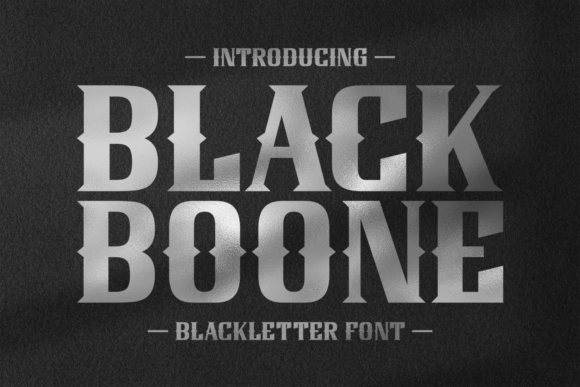 Black Boone Font for Bold Branding