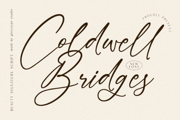 Coldwell Bridges: A Script Font with Heart
