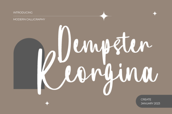 Dempster Keorgina: A Flowing Font for Web Design