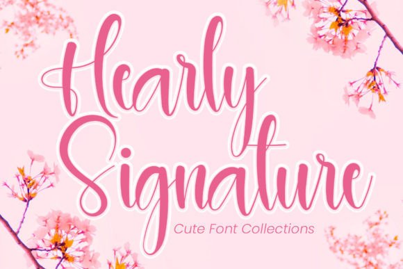 Hearly Signature Font