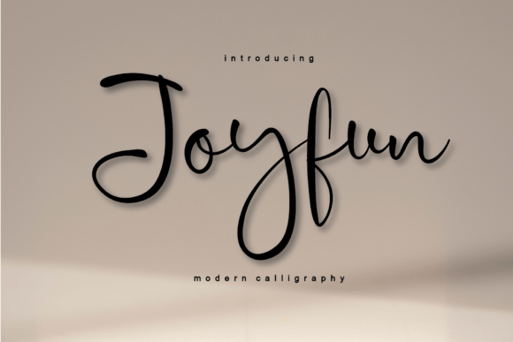 Joyfun: A Delicate Handwritten Font
