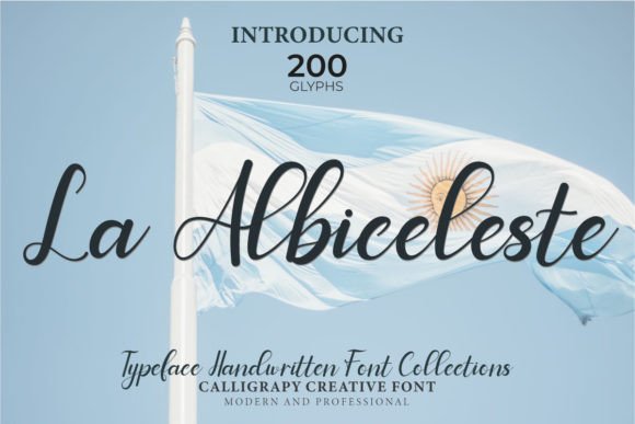 La Albiceleste Font: A Timeless Handwritten Typeface for Editorial Design