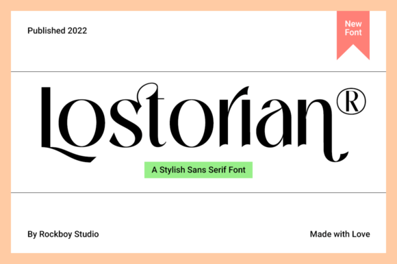 Lostorian: A Stylish Sans Serif for Branding