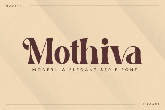 Mothiva: Elegant Serif Font for Crafters