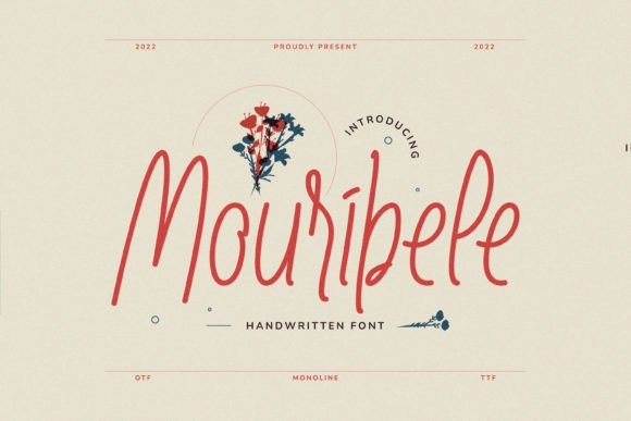 Mouribele: A Delicate Script Font