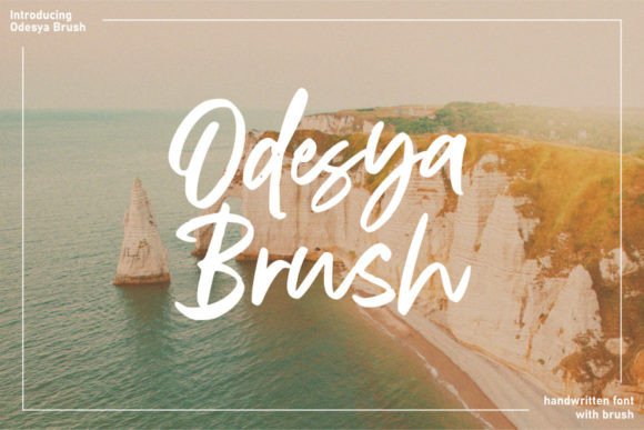 Odesya Brush Font for a Polished Brand Identity