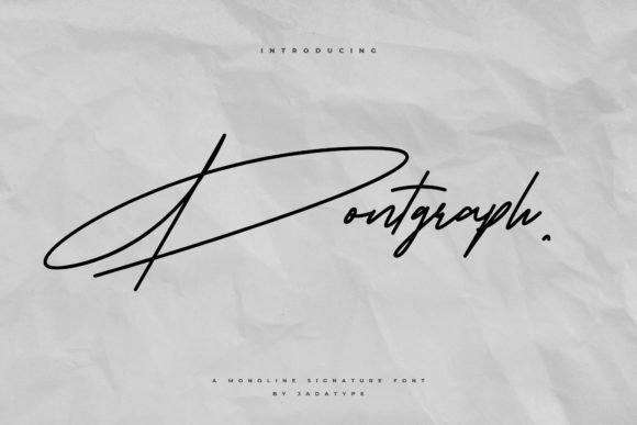 Pontgraph: A Flowing Font for Creative Projects