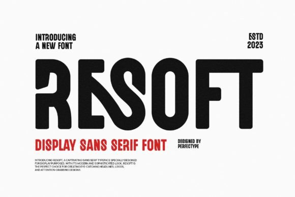 Resoft: A Modern Sans Serif for Creative Projects