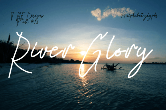 River Glory: A Handwritten Typeface for Editorial Elegance