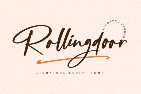 Rolling Door Font: A Handwritten Touch for Business Branding