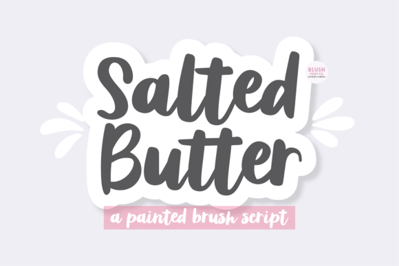 Salted Butter Font: A Handwritten Typeface for Digital Branding