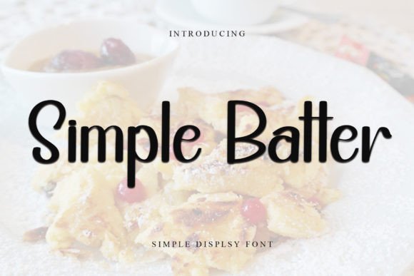 Simple Batter Font for Creative Projects