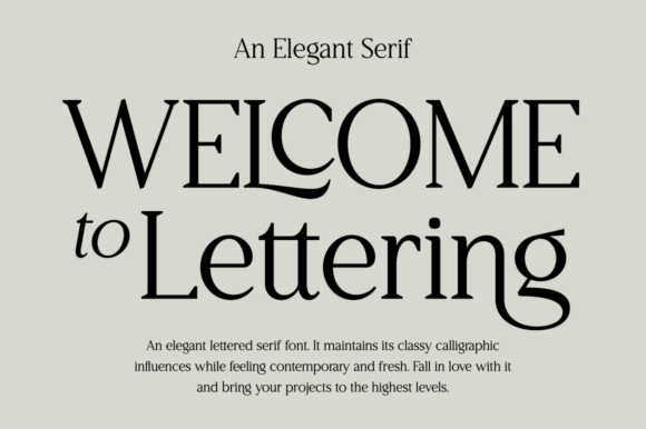 Welcome to Lettering: A Font That Elevates Your Brand
