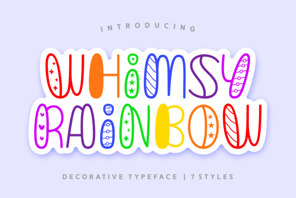 Whimsy Rainbow Font for Creative Marketing